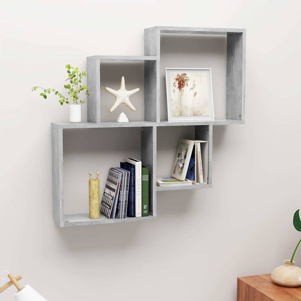 Seinariiul, kuup, betoonhall, 80 x 15 x 78,5 cm, tehispuit
