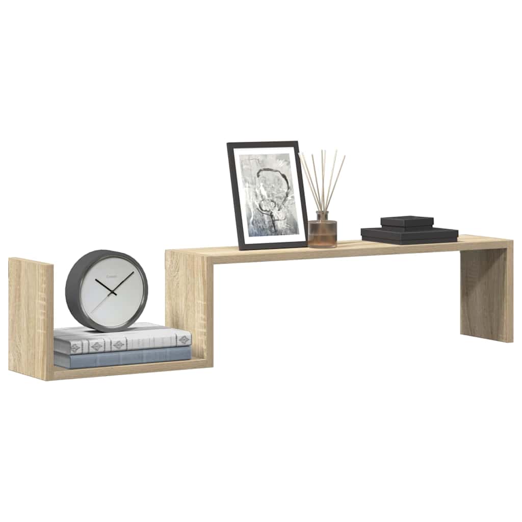 Seinariiulid 2 tk, sonoma tamm, 100x15x20 cm, tehispuit