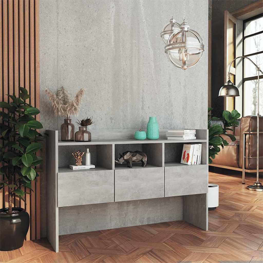 Puhvetkapp, betoonhall, 105 x 30 x 70 cm tehispuit