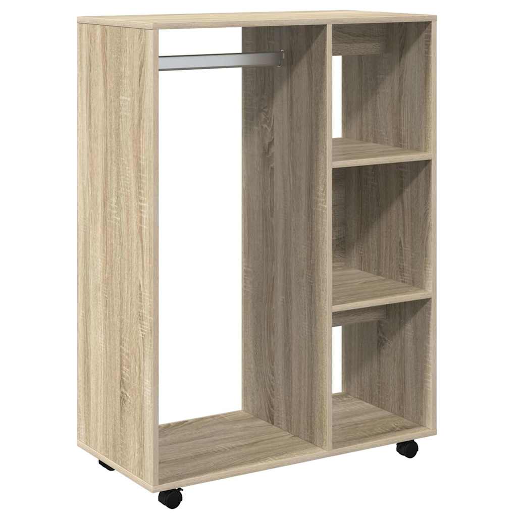Riidekapp, Sonoma tamm, 80 x 40 x 110 cm, tehispuit