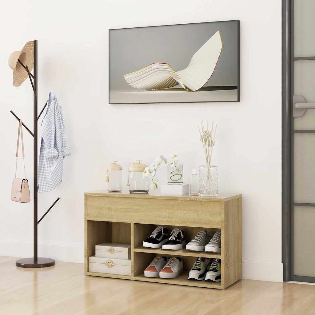 Jalatsipink, Sonoma tamm, 80 x 30 x 45 cm, tehispuit