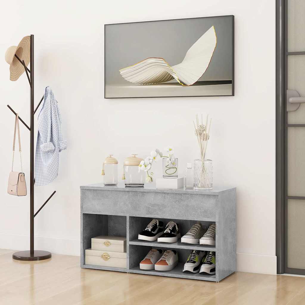 Jalatsipink, betoonhall, 80 x 30 x 45 cm, tehispuit