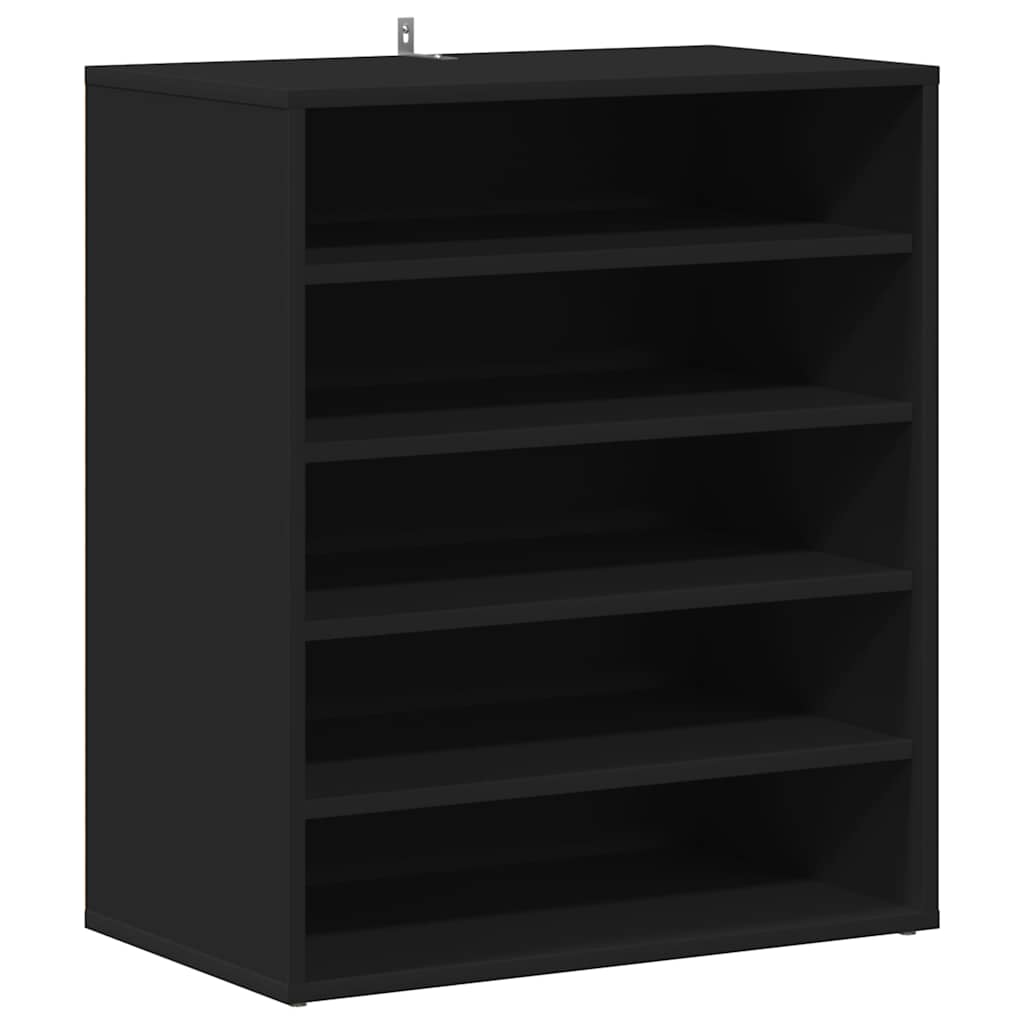 Kingakapp, kõrgläikega must, 60 x 35 x 70 cm puitlaastplaat