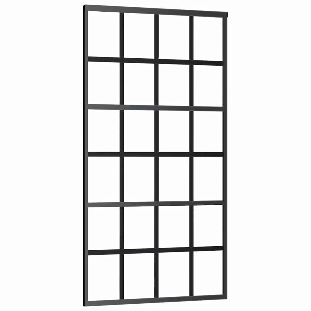 Liuguks riistvarakomplektiga, ESG klaas, alumiinium, 102x205 cm