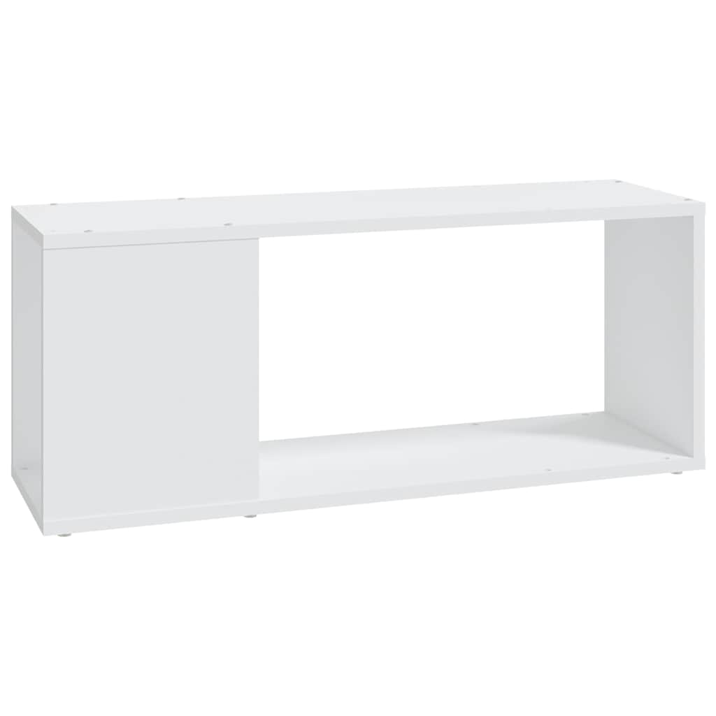 Telerikapp, valge, 80 x 24 x 32 cm, tehispuit