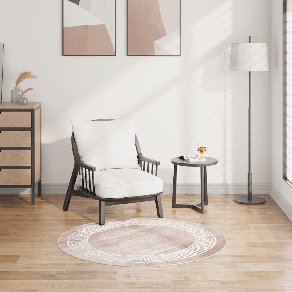 Vaip, pestav, 120 cm, beež