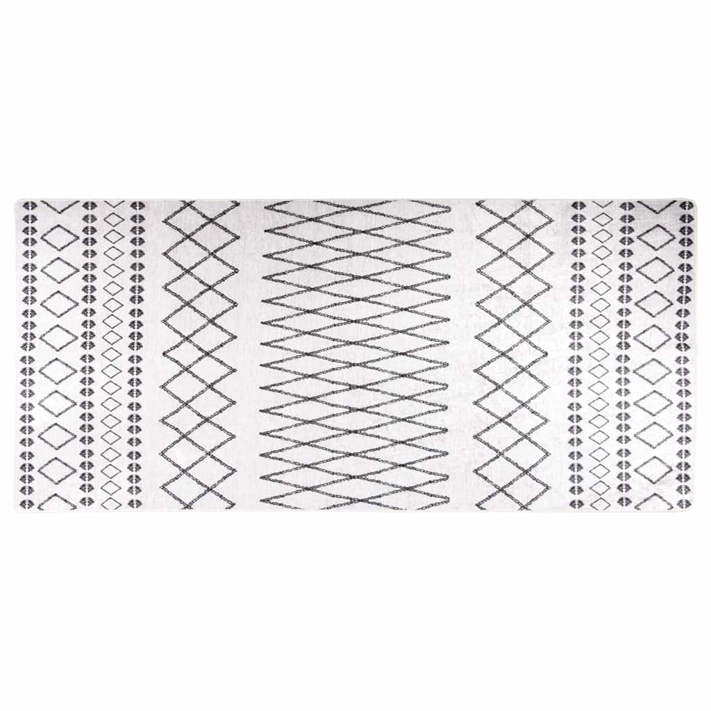 Vaip, pestav, 80 x 300 cm, valge ja must
