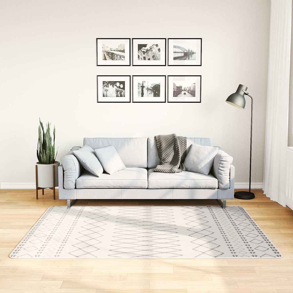 Vaip, pestav, 120 x 180 cm, must ja valge
