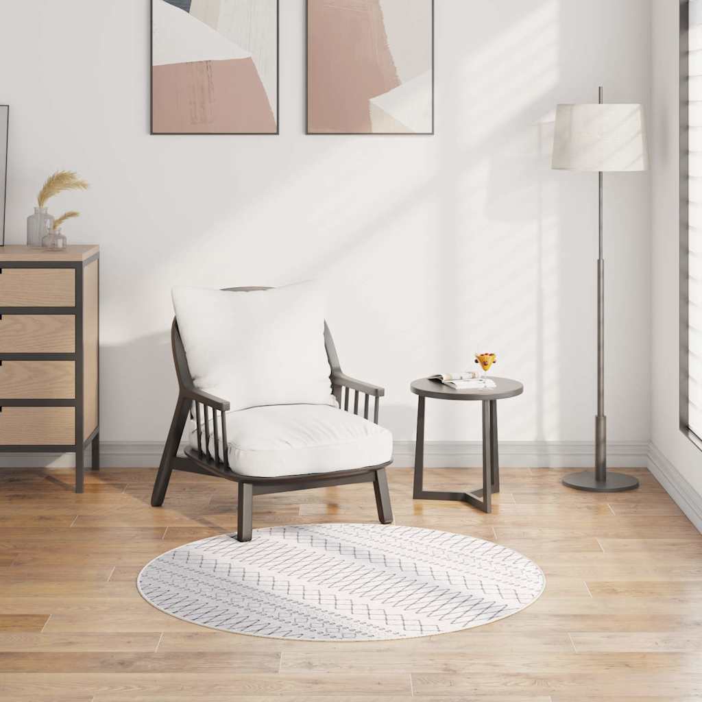 Vaip, pestav, φ120 cm, must ja valge