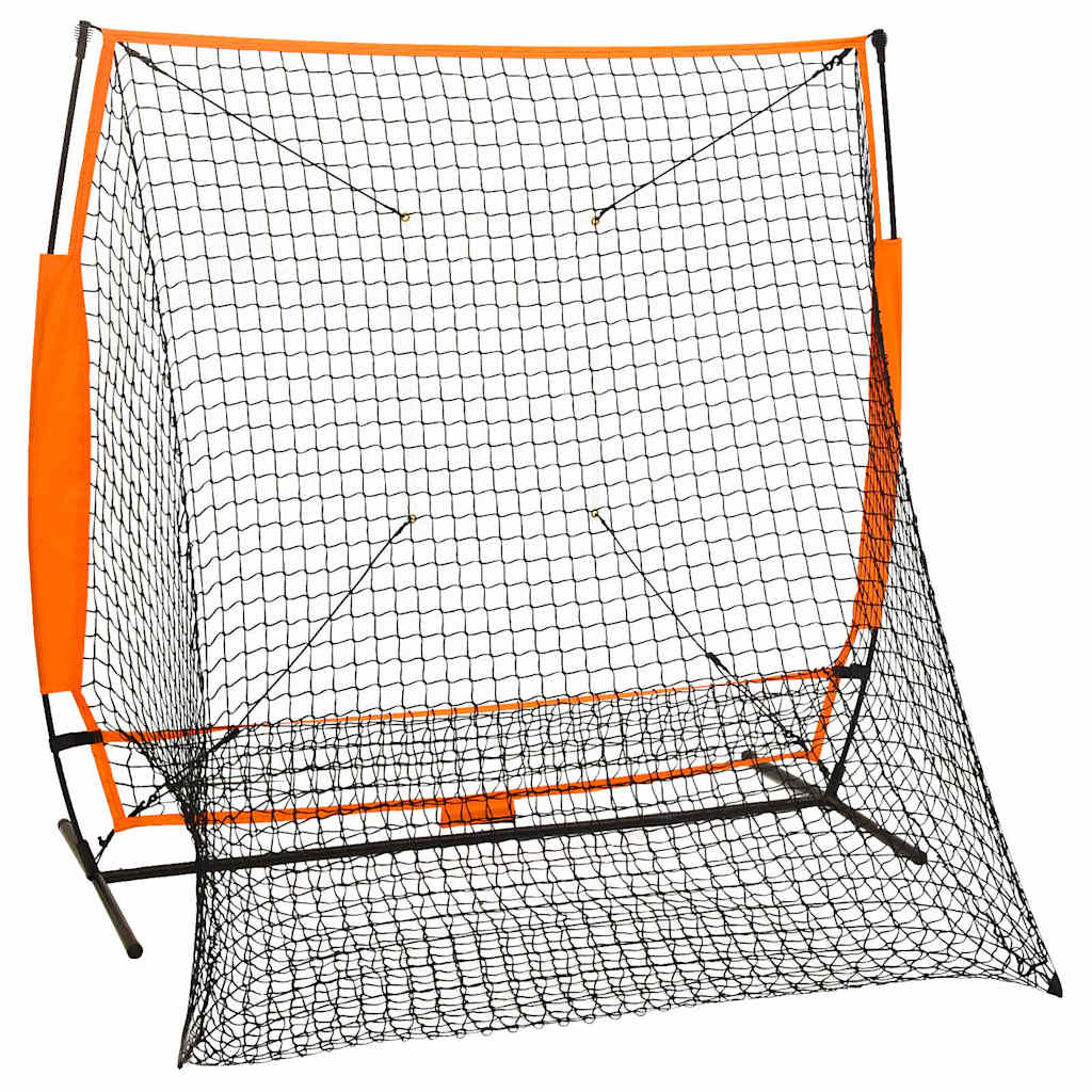 Mitme spordiala pesapalli harjutusvõrk, must, 174x76x158,5 cm