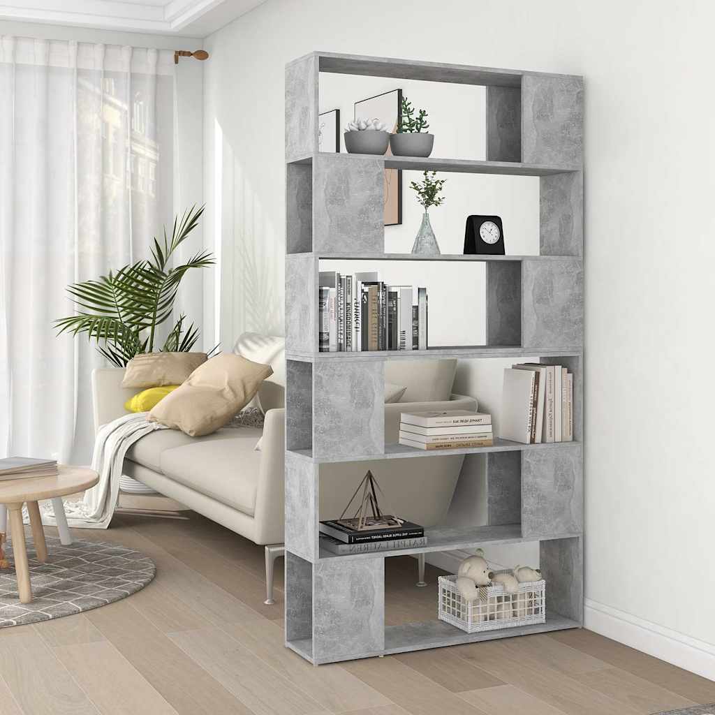 Raamaturiiul/ruumijagaja, kõrgläikega hall, 100 x 24 x 188 cm