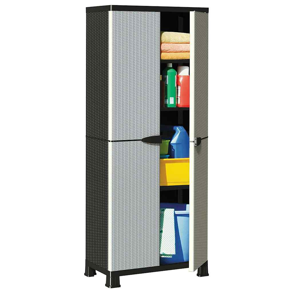 Plastkapp, 68 x 39 x 171,5 cm, rotang disain