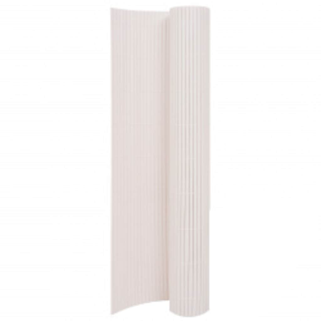 Kahepoolne piirdeaed 90 x 400 cm, valge