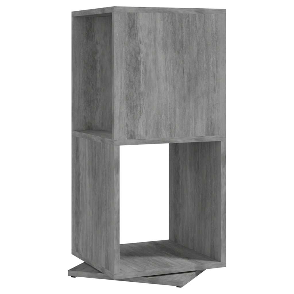 Pööratav kapp, betoonhall, 34,5x34,5x75,5 cm, tehispuit