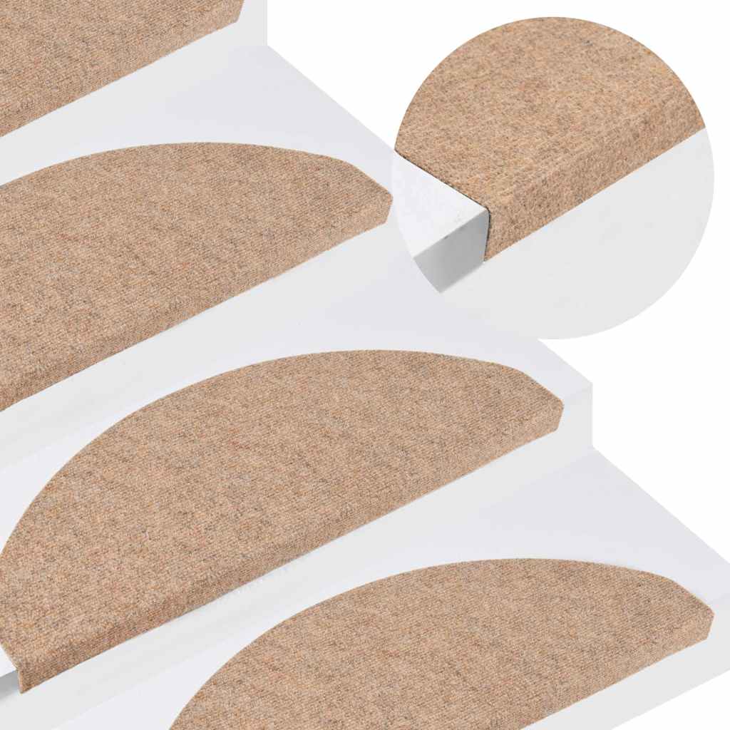 Isekleepuv trepivaip, 15 tk, 65x22,5x3,5 cm, beež