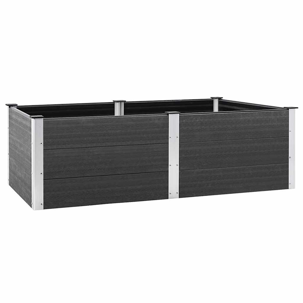 Aia taimelava 200x100x54 cm, puidu-plasti segu, hall