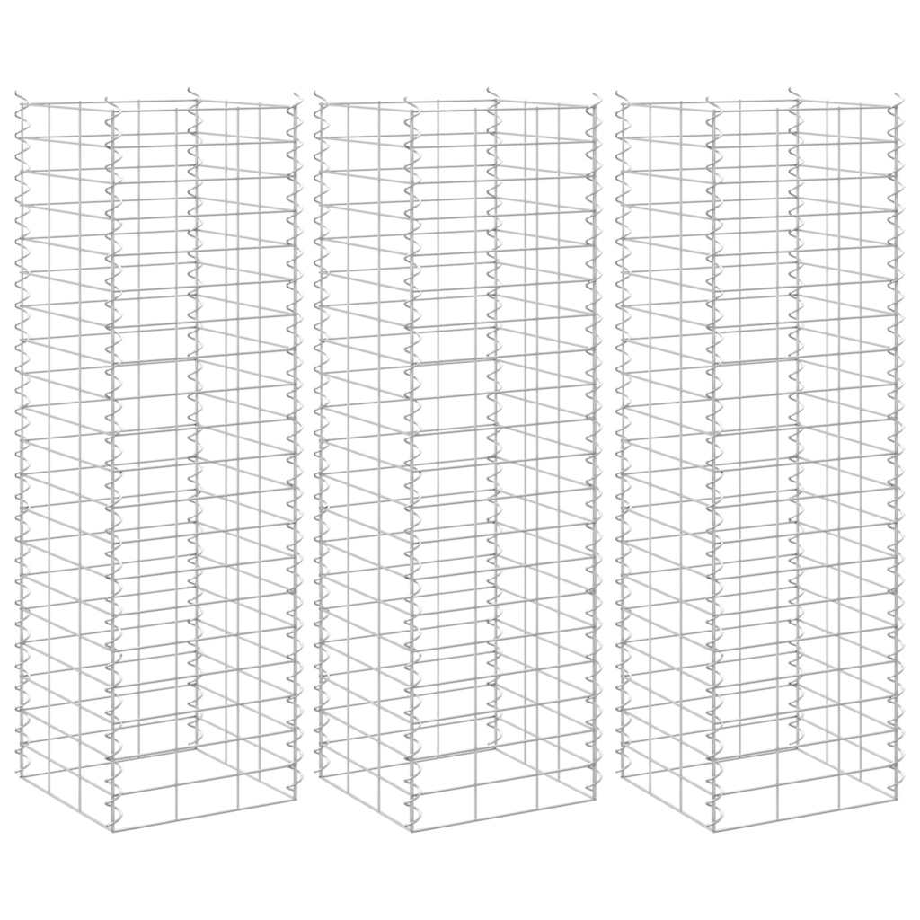 Gabioon taimelavad 3tk, 30 x 30 x 100 cm, raud