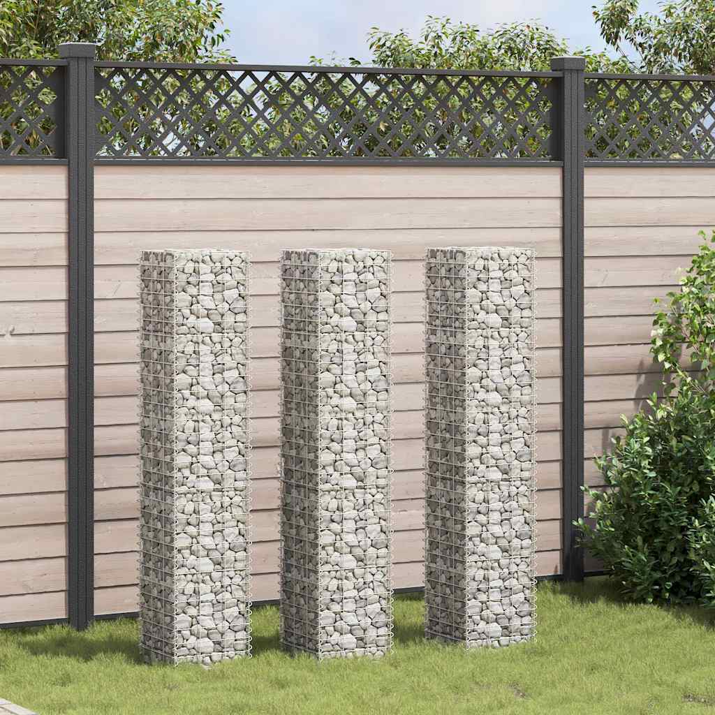 Gabioon taimelavad 3tk, 30 x 30 x 150 cm, raud