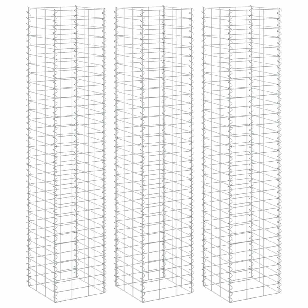 Gabioon taimelavad 3tk, 30 x 30 x 150 cm, raud