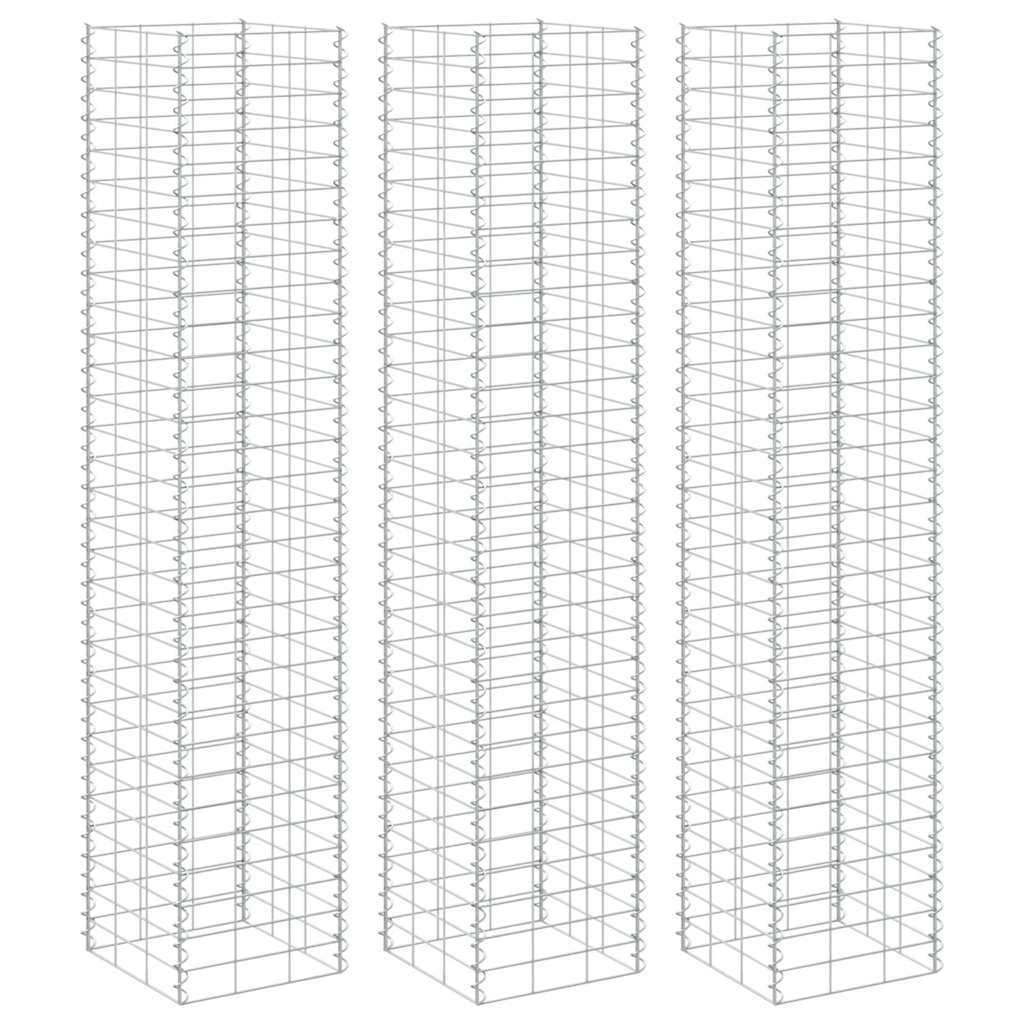 Gabioon taimelavad 3 tk, 30 x 30 x 200 cm, raud