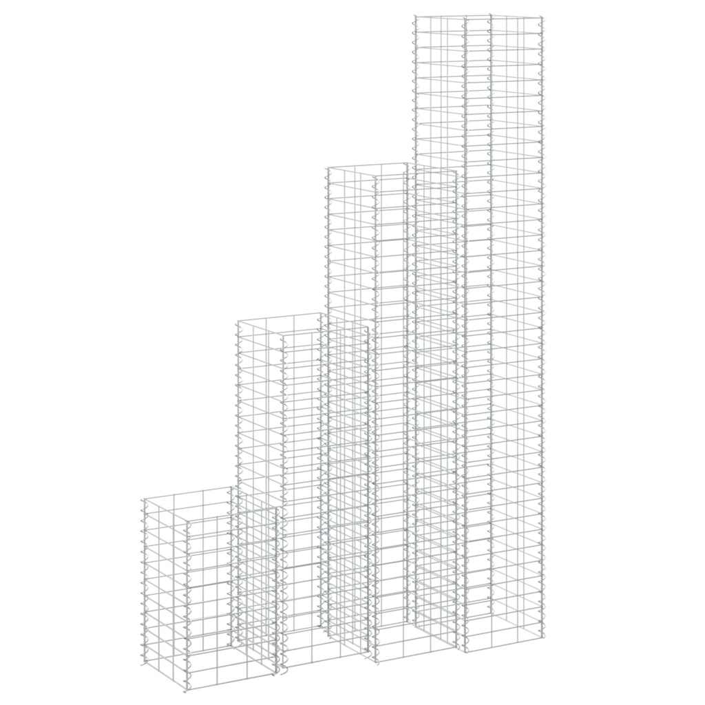 Gabioon taimelavad 4 tk, 30x30x50/100/150/200 cm, raud