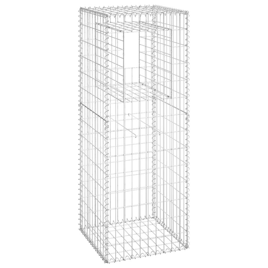 Gabioonkorvid 2 tk, 50 x 50 x 140 cm, raud
