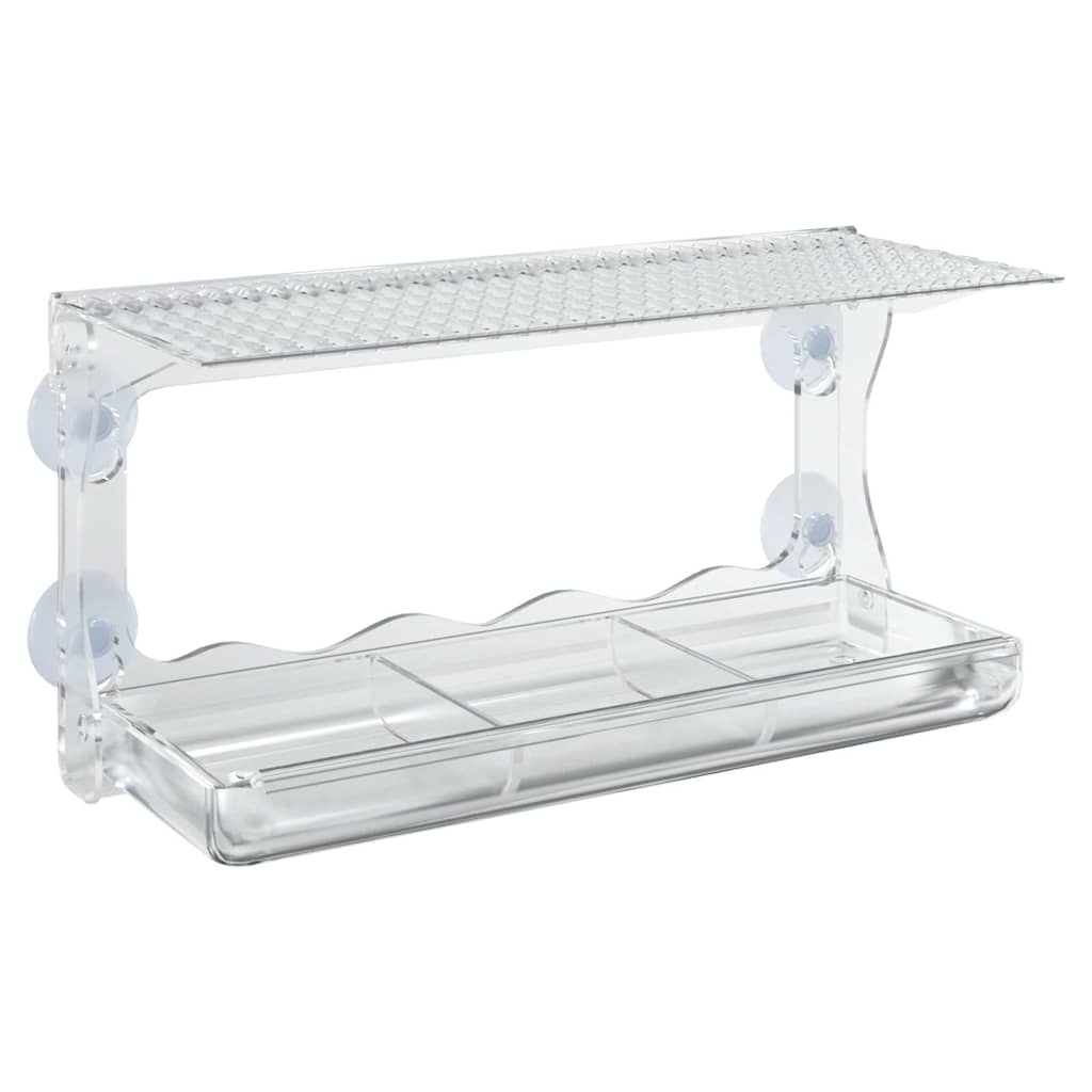 Aknale kinnituvad linnusöögimajad 2 tk, akrüül, 30 x 12 x 15 cm