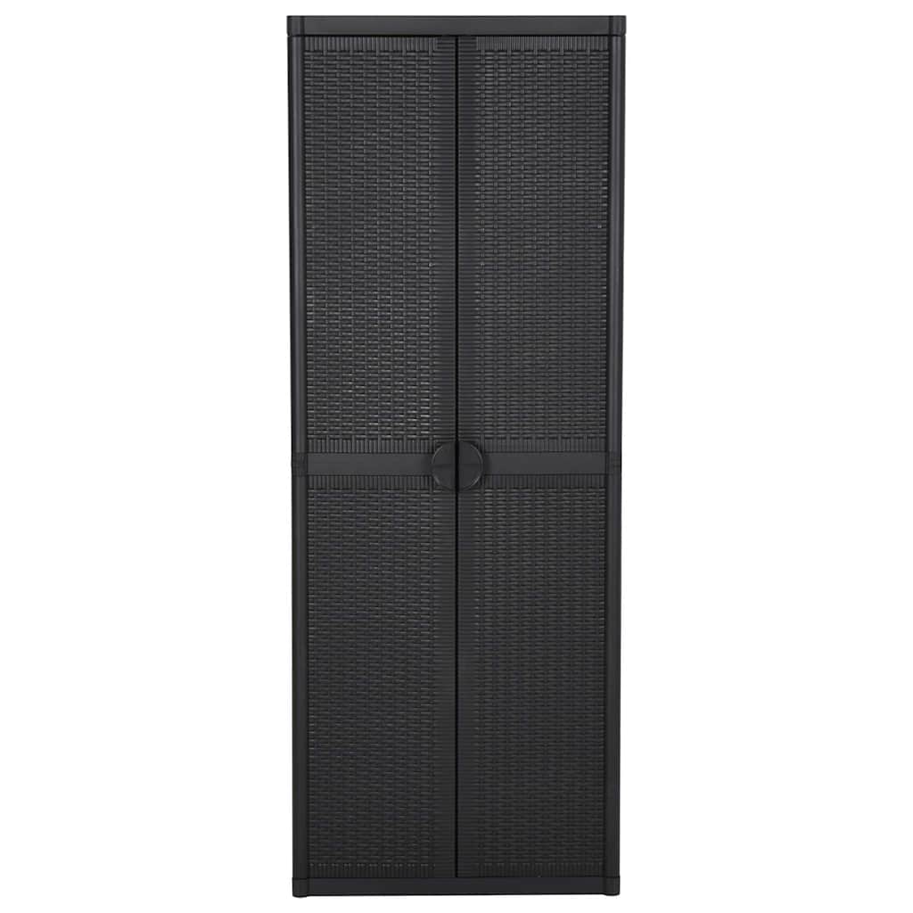 Aia hoiukapp, must, 65 x 45 x 172 cm, PP rotang