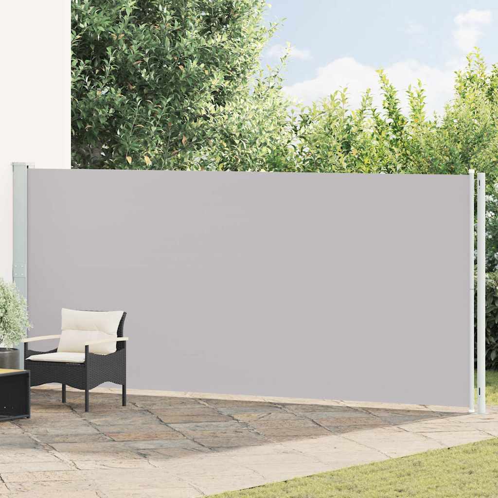 Lahtitõmmatav terrassi külgsein, 180 x 614 cm, hall