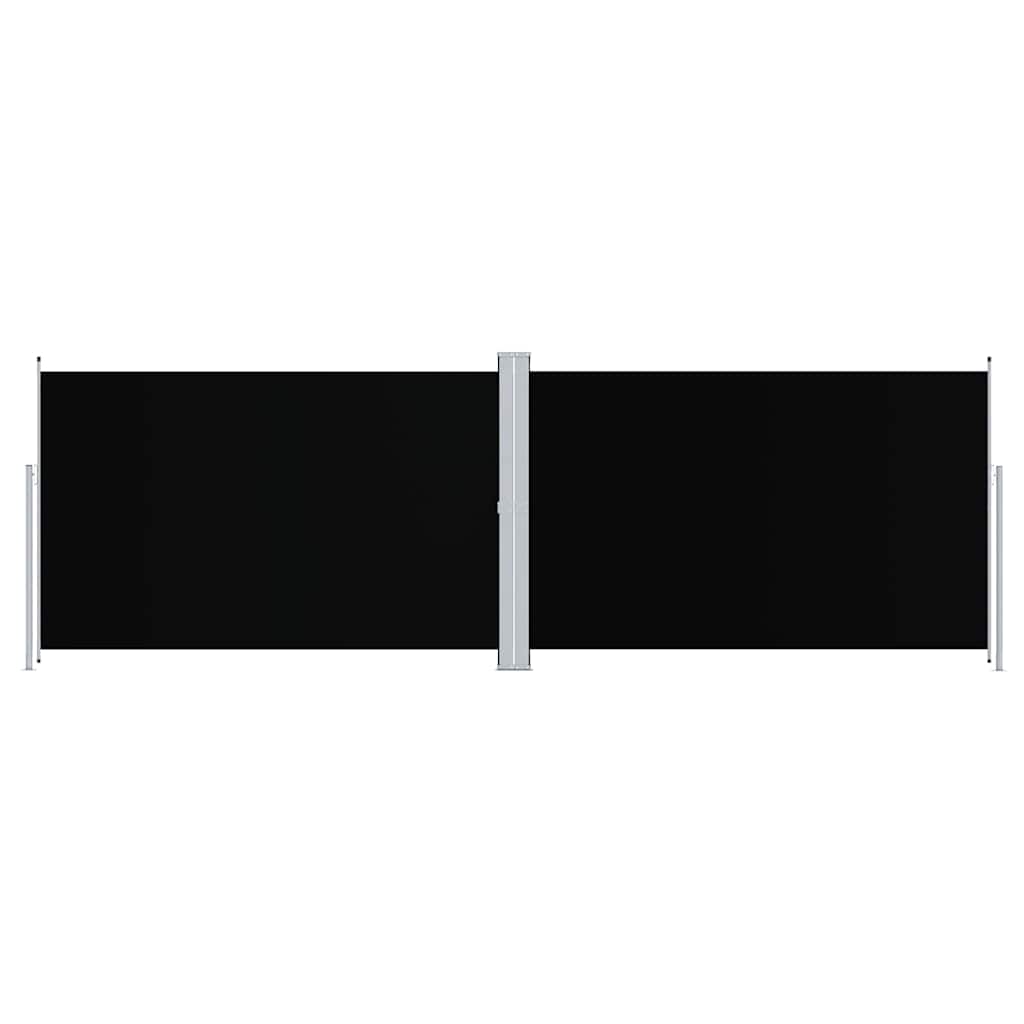 Lahtitõmmatav külgsein must 200 x 600 cm