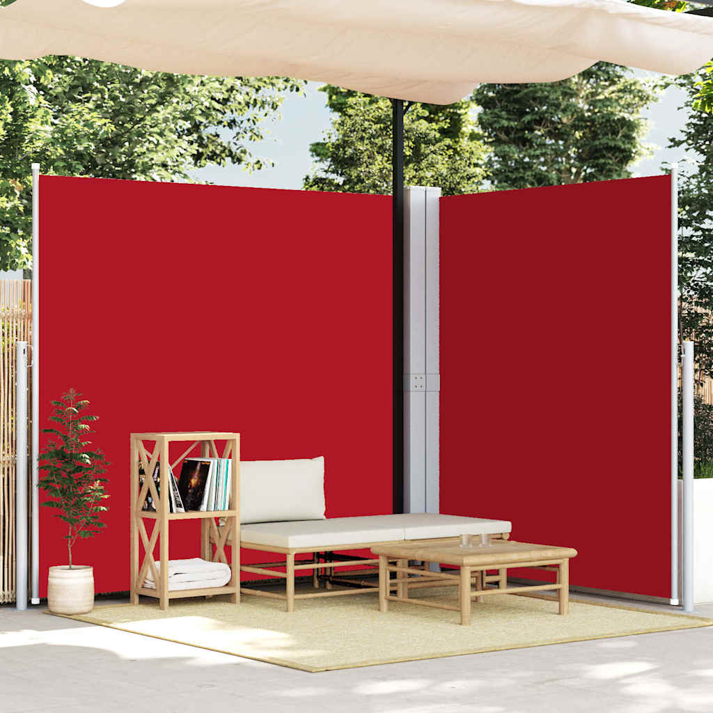 Lahtitõmmatav külgsein punane 200 x 600 cm