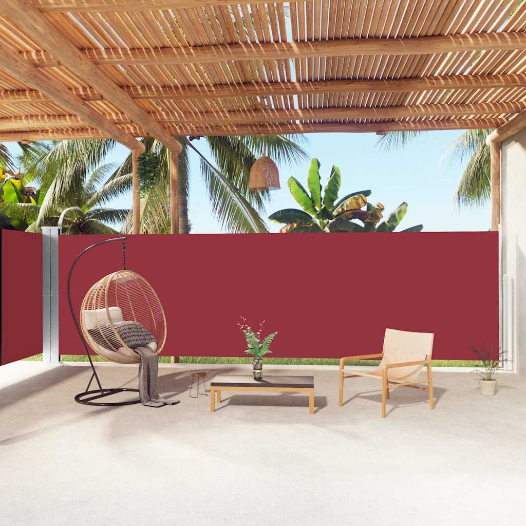 Lahtitõmmatav külgsein, 180 x 1000 cm, punane