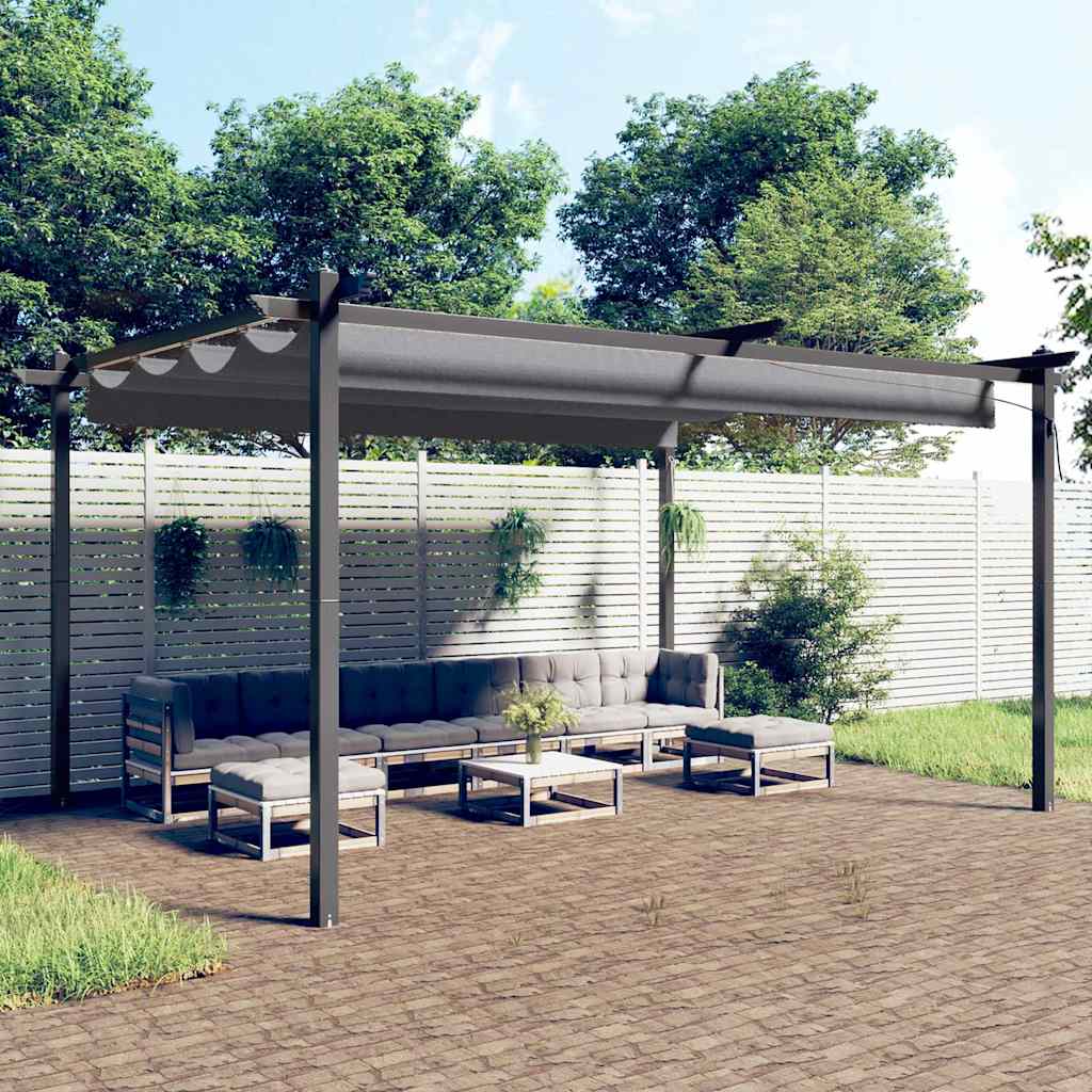 Aia varjualune eemaldatava katusega, 4 x 3 m, antratsiithall