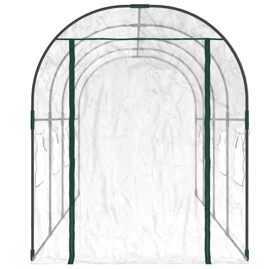 Kasvuhoone, läbipaistev, 160x400x190 cm, PVC ja teras
