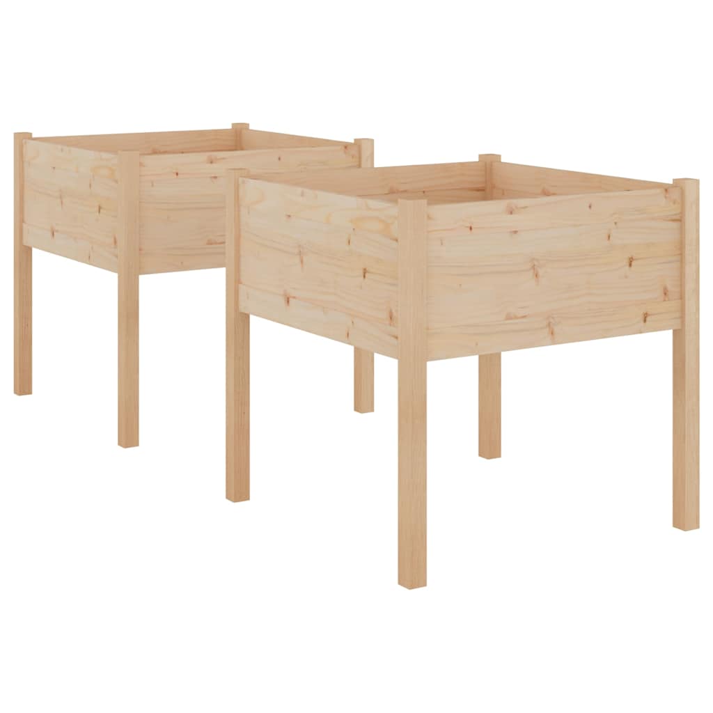 Aia taimekastid 2 tk, 70 x 70 x 70 cm, männipuit