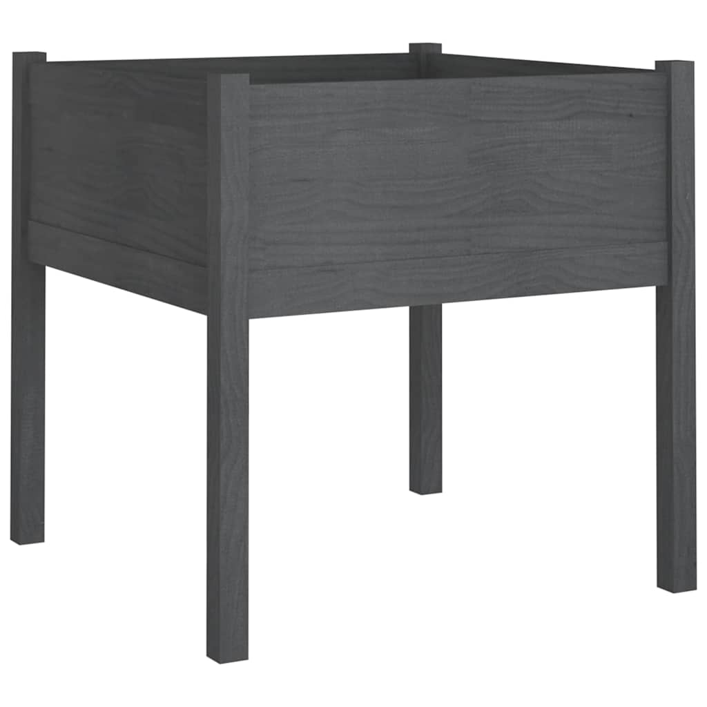 Aia taimekast, 2 tk, hall 70x70x70 cm, toekas männipuit