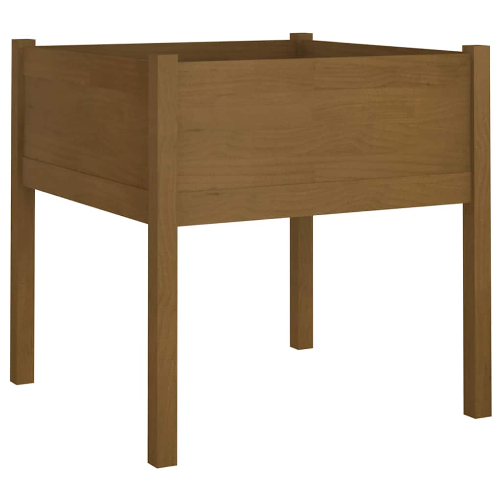Aia taimekast, meepruun 70x70x70 cm, toekas männipuit