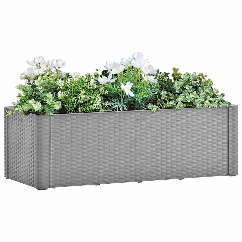 Peenrakast kastmissüsteemiga, hall, 100x43x33 cm