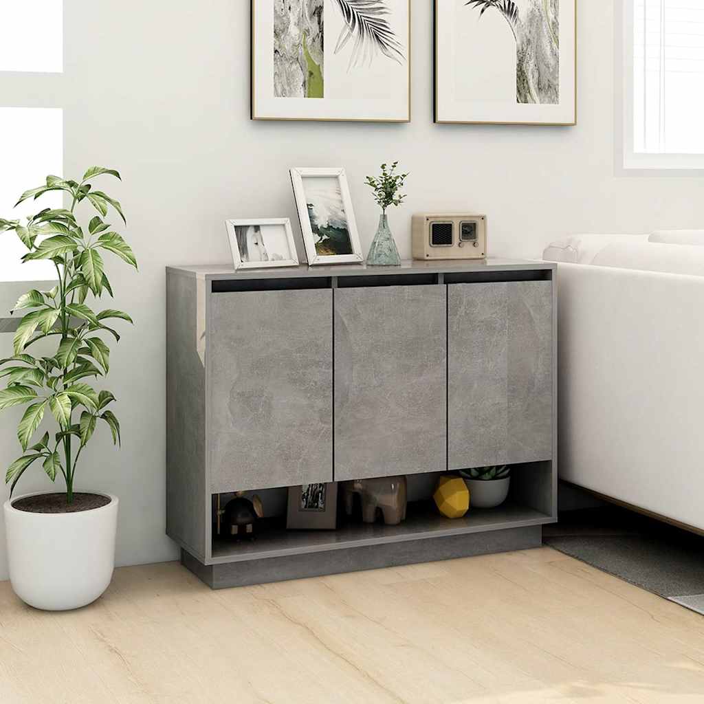 Puhvetkapp, betoonhall, 97x31x75 cm, puitlaastplaat