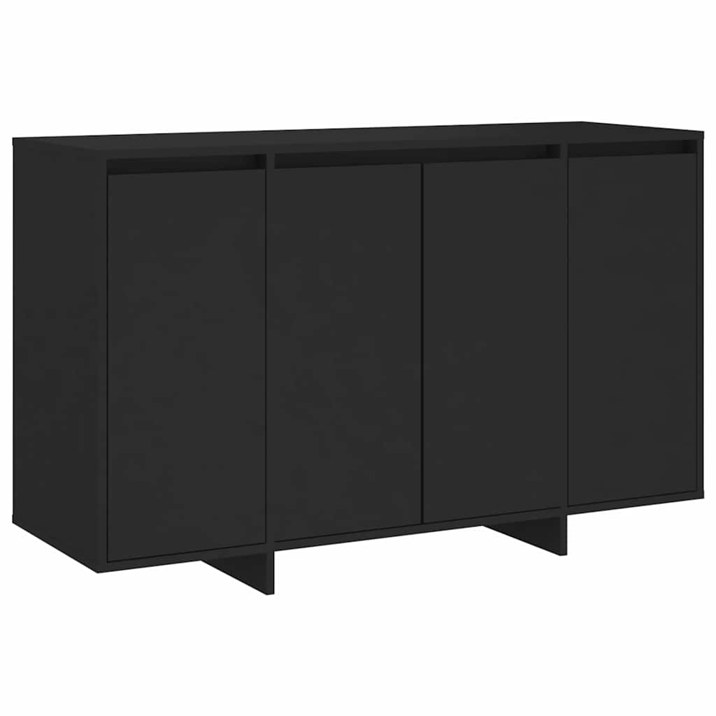 Puhvetkapp, must, 120 x 41 x 75 cm, puitlaastplaat