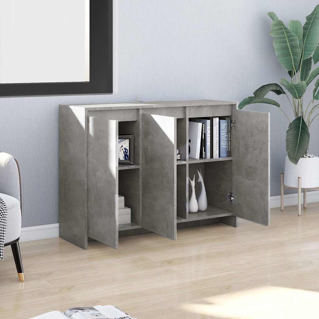 Puhvetkapp, betoonhall, 102x33x75 cm, tehispuit