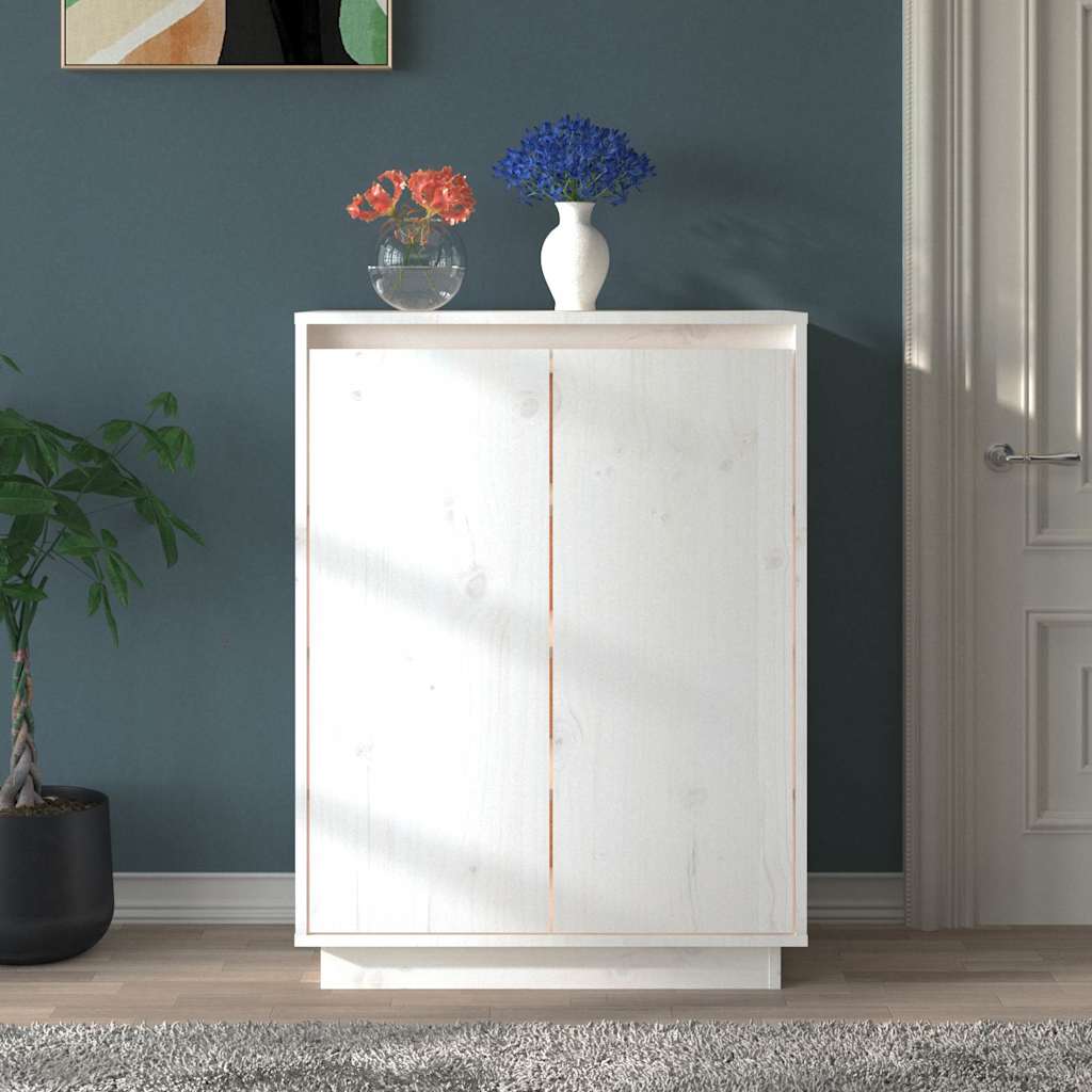 Kingakapp, valge, 60x35x80 cm, männipuit