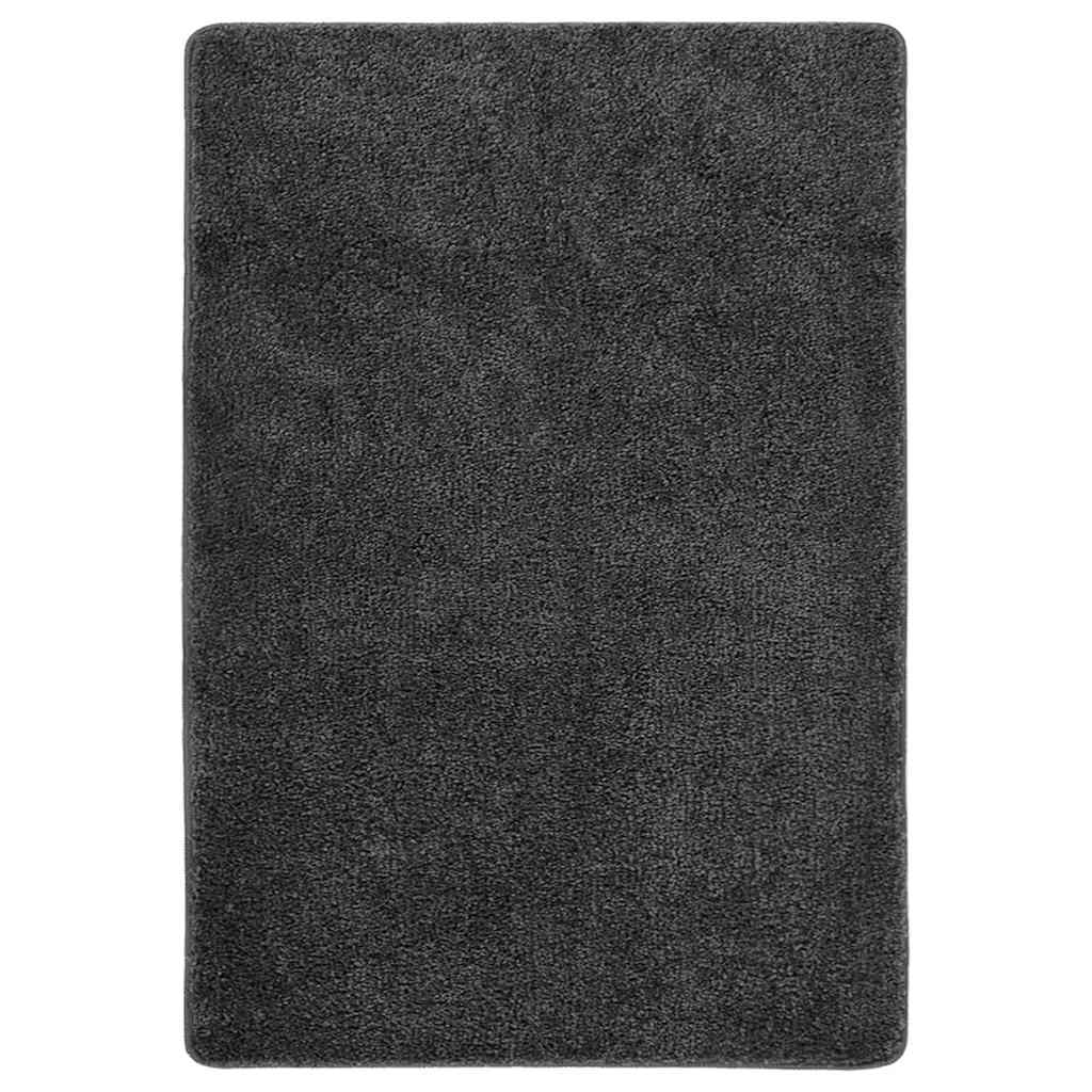 Karvane vaip, tumehall, 120 x 170 cm, libisemiskindel