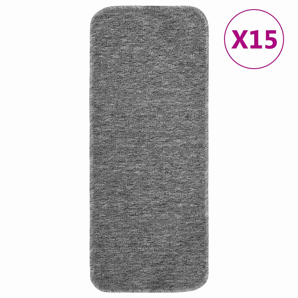Libisemisvastased trepimatid 15 tk 60x25 cm hall ristkülik