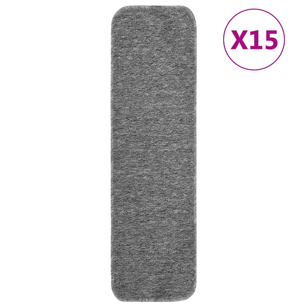 Libisemisvastased trepimatid 15 tk 75x20 cm hall ristkülik