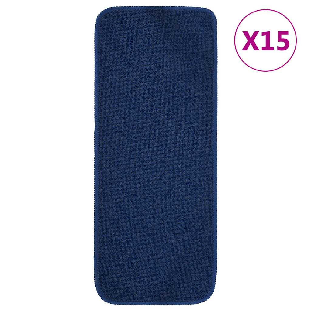 Libisemisvastased trepimatid 15 tk 60x25 cm sinine ristkülik