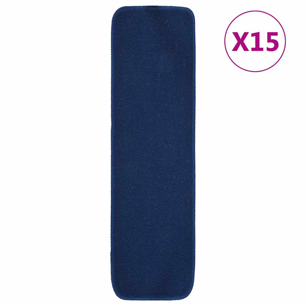 Libisemisvastased trepimatid 15 tk 75x20 cm sinine ristkülik