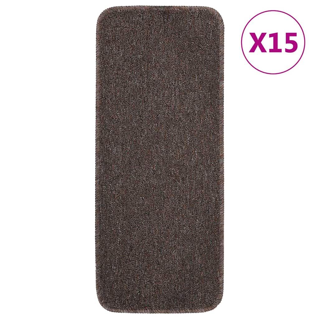 Libisemisvastased trepimatid 15 tk 60x25 cm pruun ristkülik