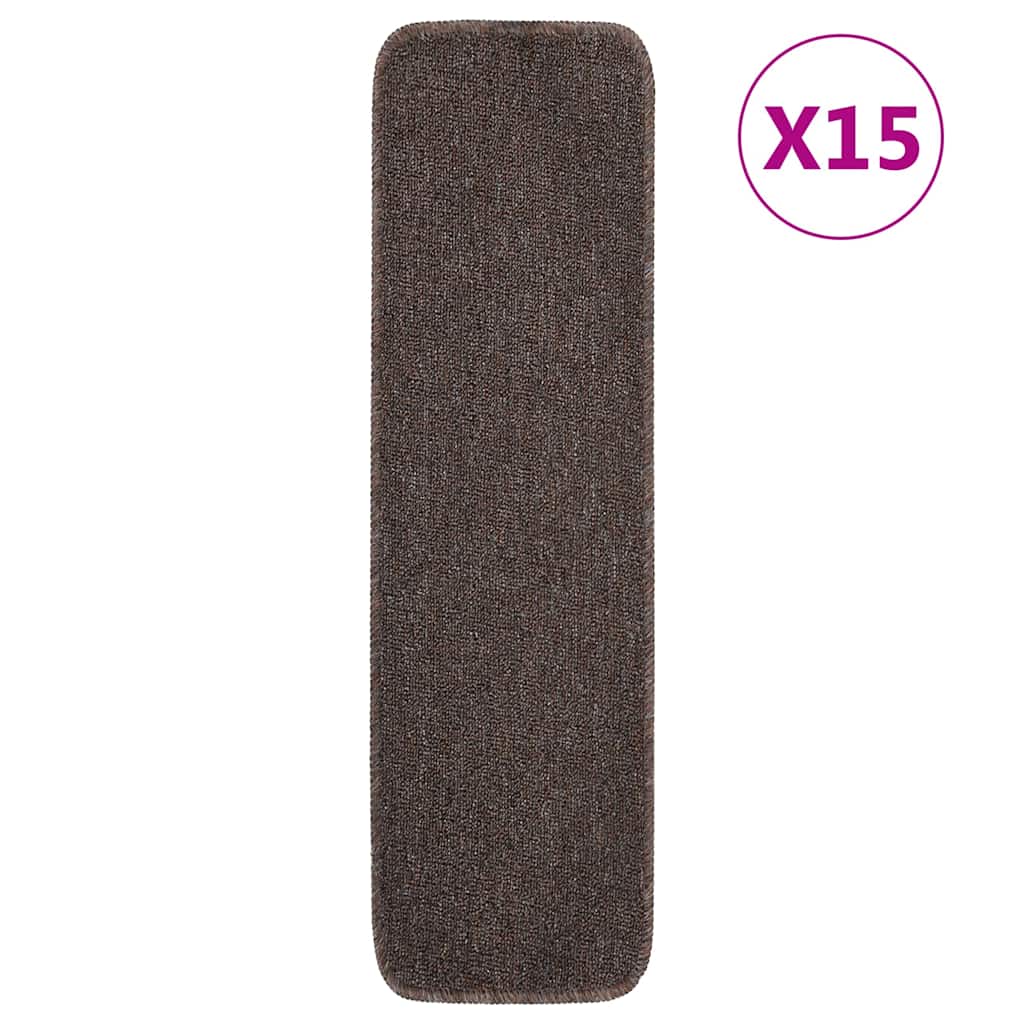 Libisemisvastased trepimatid 15 tk 75x20 cm pruun ristkülik