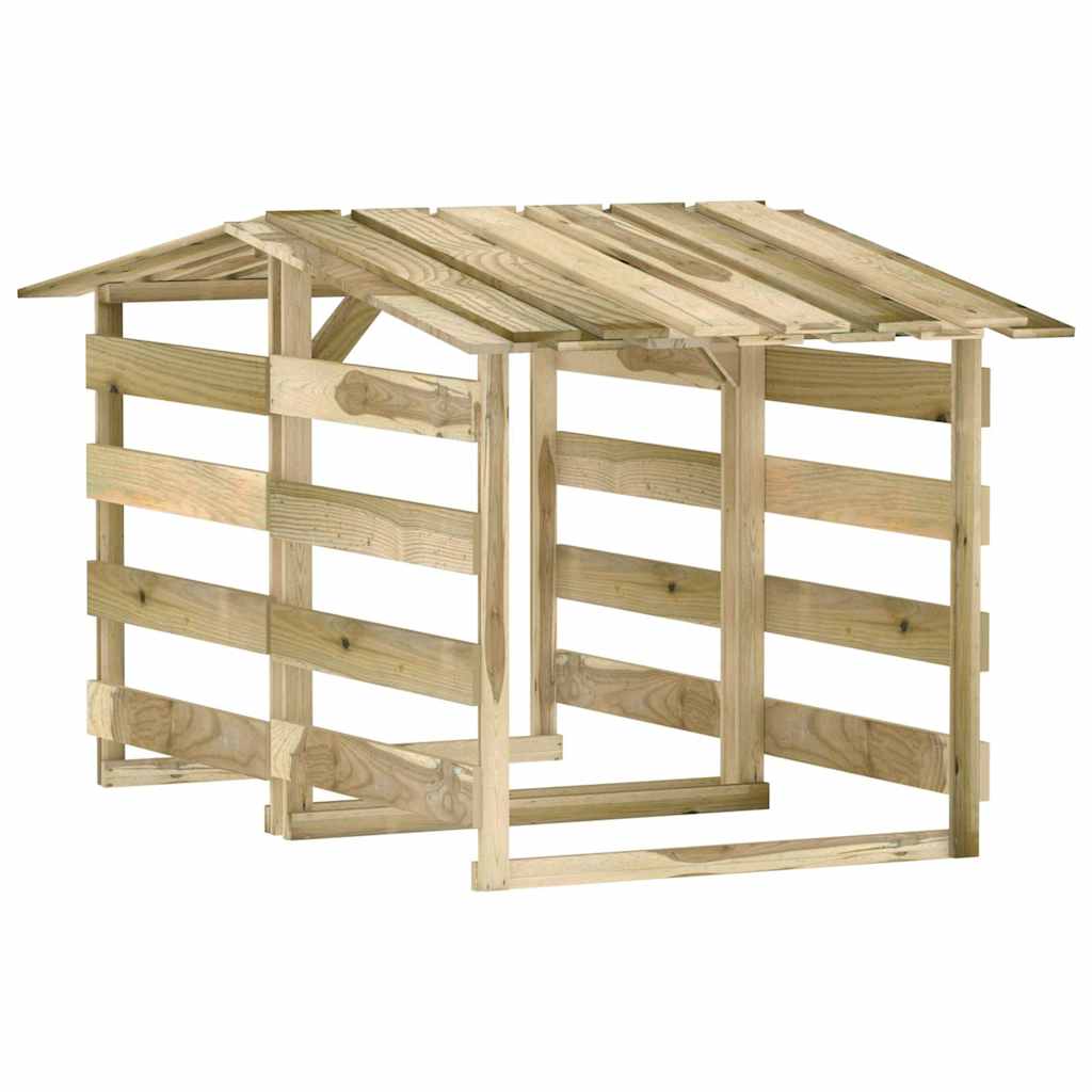 Katusega lehtlad 2 tk, 100x90x100 cm, immutatud männipuit